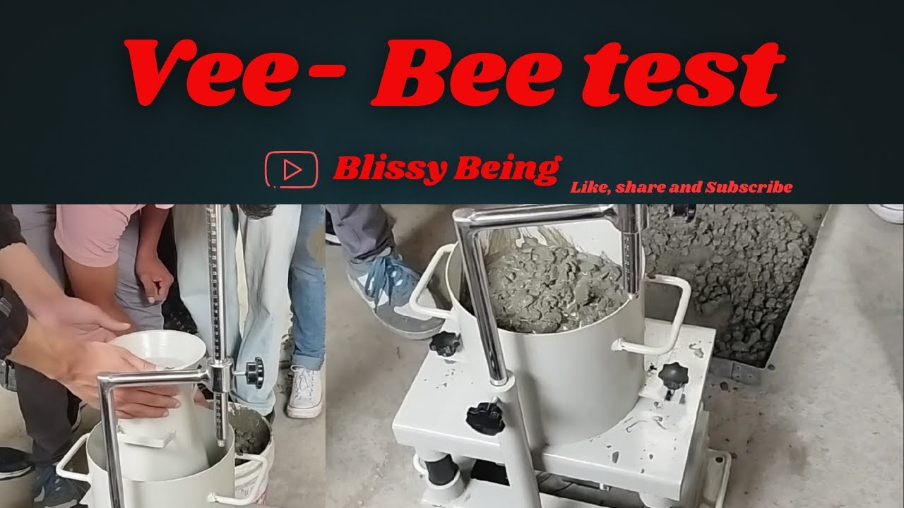 Vee-Bee Consistometer Test | Workability of Stiff Concrete Explained