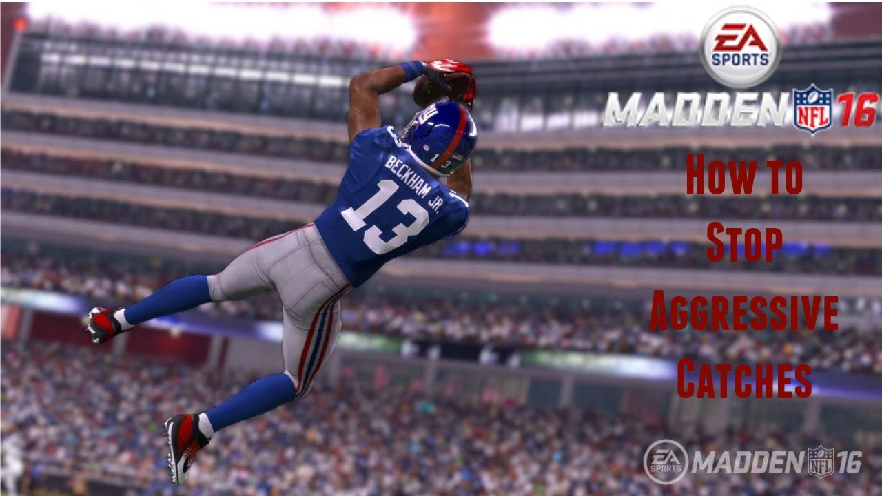 Madden 16 Quick Beginner Tip #1 [How to Stop the Aggressive Catch]