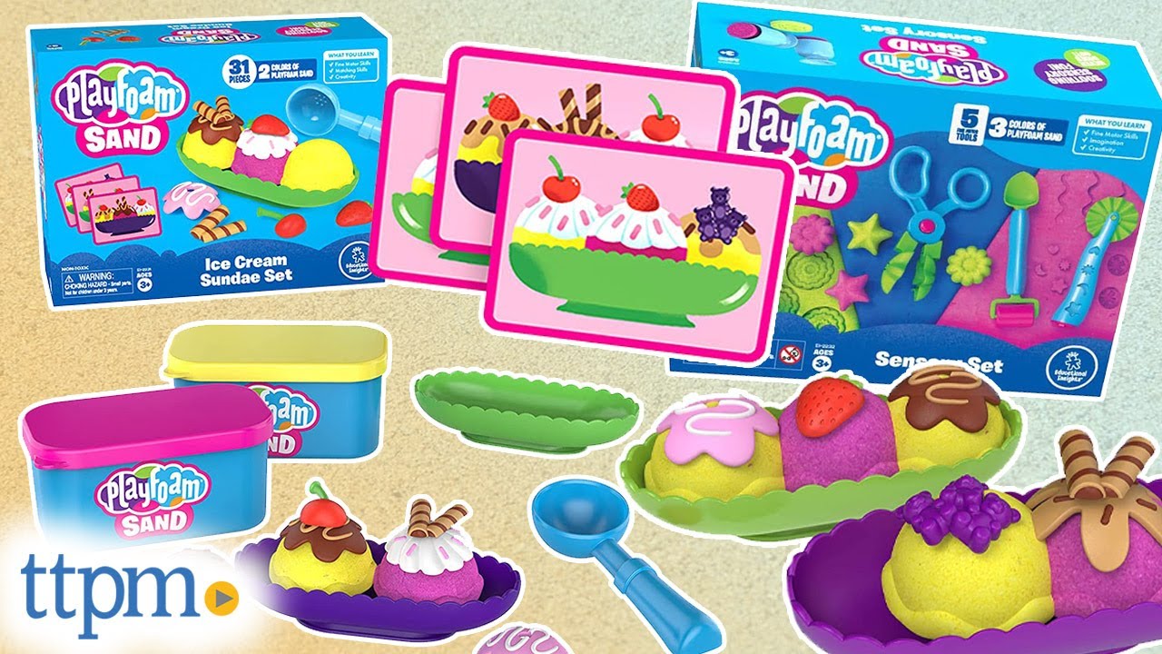 Playfoam Sand Ice Cream Sundae and Sensory Sets from Educational Insights Review!
