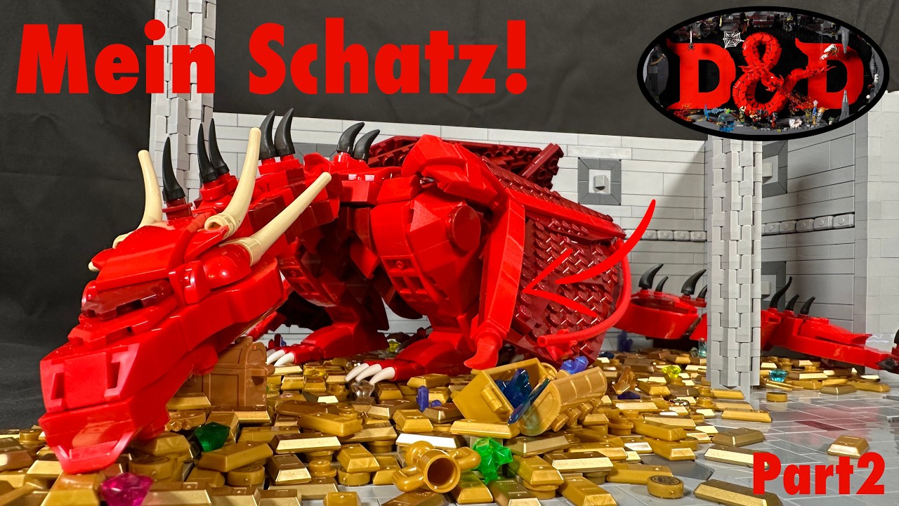 Der gigantische Schatz des mächtigen roten Drachen - Part 2 - Lego Dungeons & Dragons MOC Projekt
