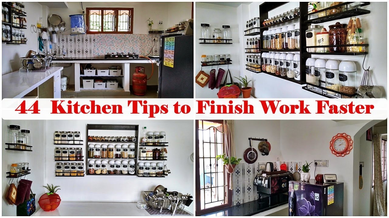 44 Kitchen Tips to Clean Kitchen Easily & Cook Faster | Time Saving Kitchen Cleaning & Cooking Tips
