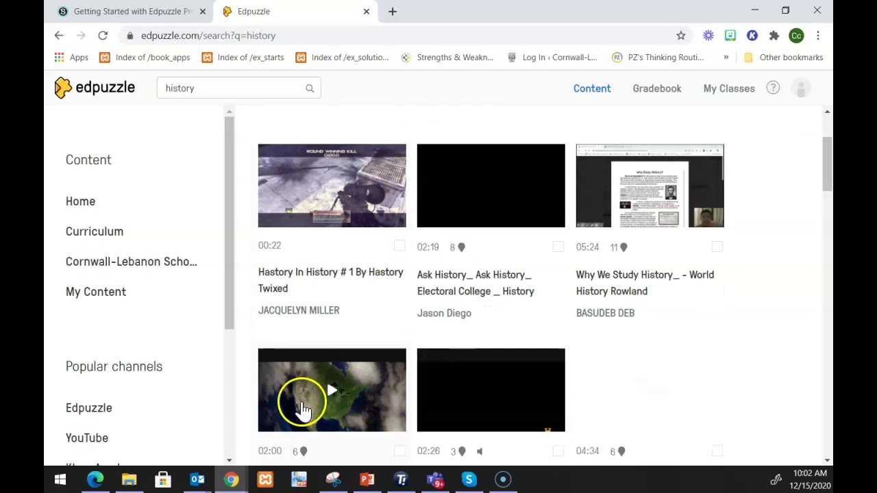 Adding Videos to My Content In Edpuzzle