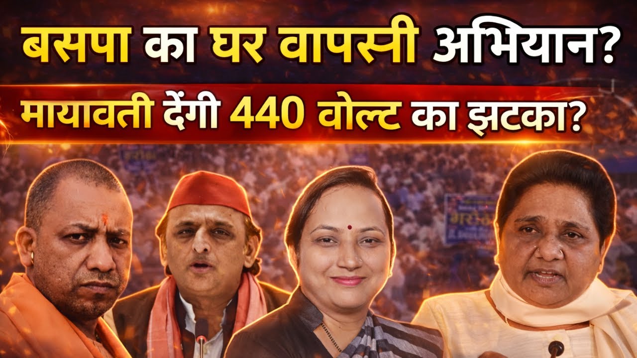 बसपा का घर वापसी अभियान! क्या Mayawati देंगी 440 वोल्ट का झटका? UP Politics में बसपा करेगी बड़ा खेल