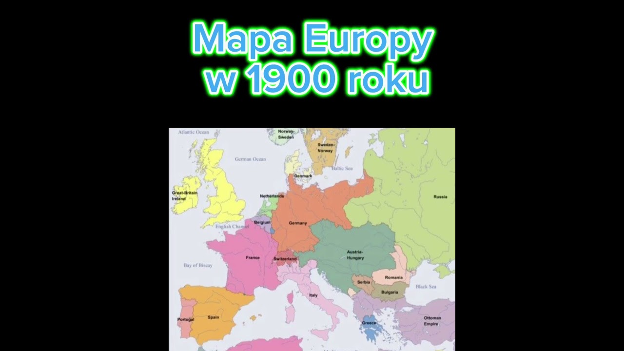 Mapa Europy w 1900 roku #history #shorts #historia #ciekawostki #polska #poland #fakty #mapa