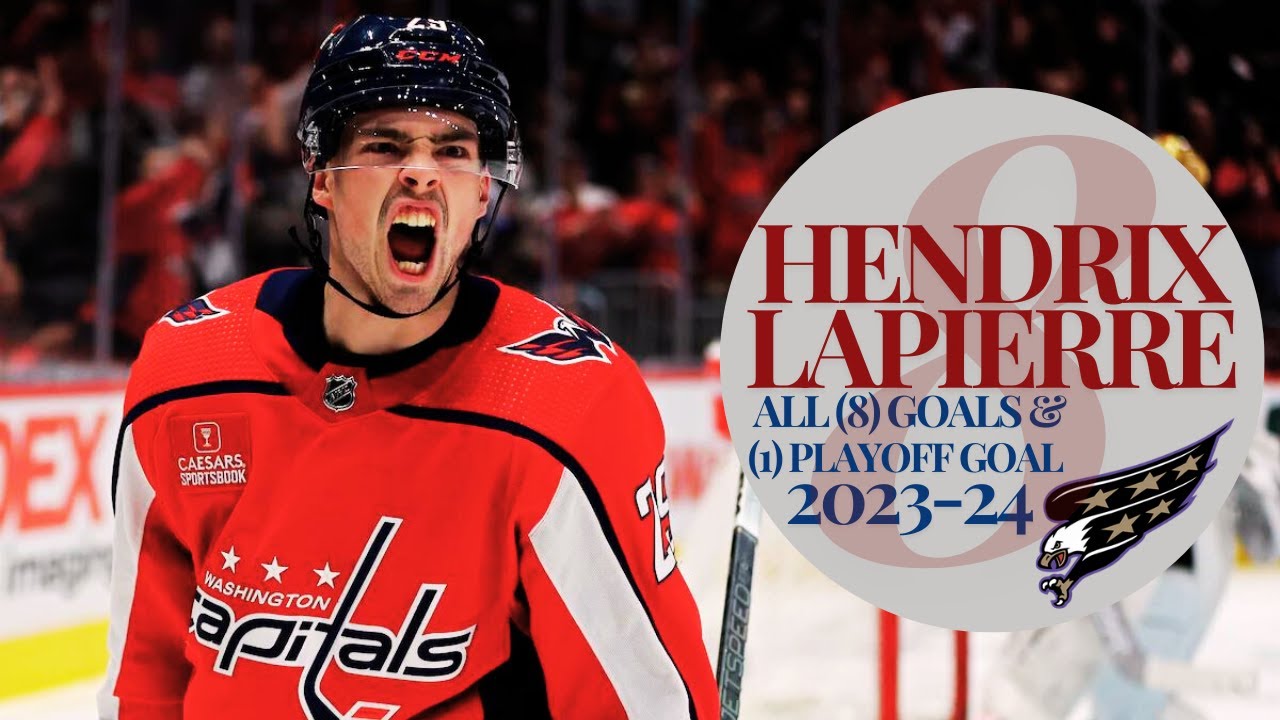 Hendrix Lapierre All (8) Goals & (1) Playoff Goal 2023-24 | Capitals Highlights