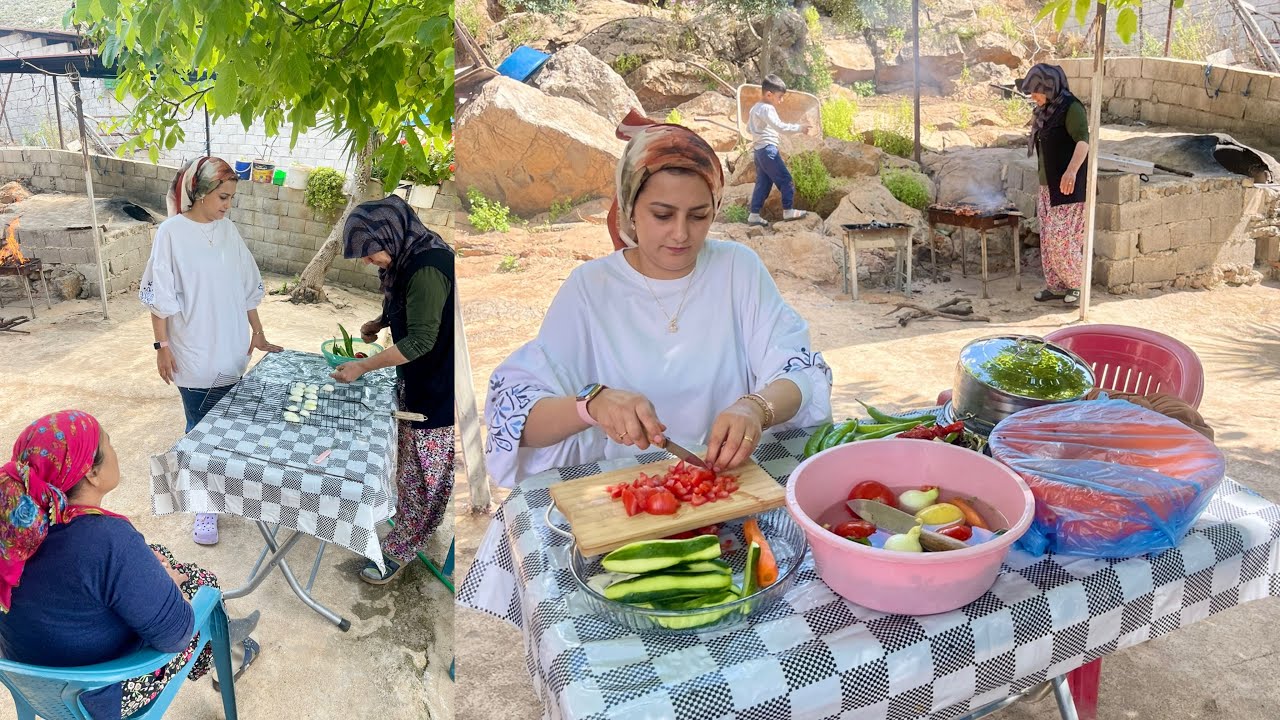NENEM'İN KÖY EVİNDE DOLU DOLU ÖĞLEN YEMEĞİ ~ DEDEMİN ESKİ KÖY EVİ ÇOBAN HAYATI