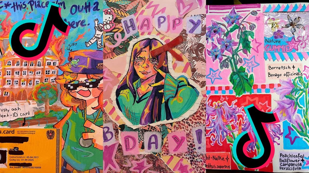 ART SKETCHBOOK 📖 TIKTOK compilation [NO OUTROS] | Read desc #188