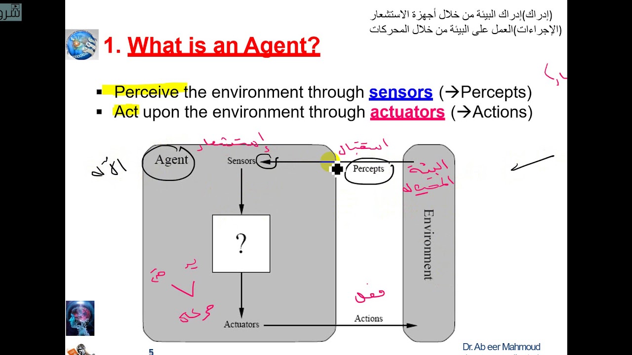 الذكاء الاصطناعي - Artificial intelligence - What is an Agent? جامعة الأميرة نورة PNU