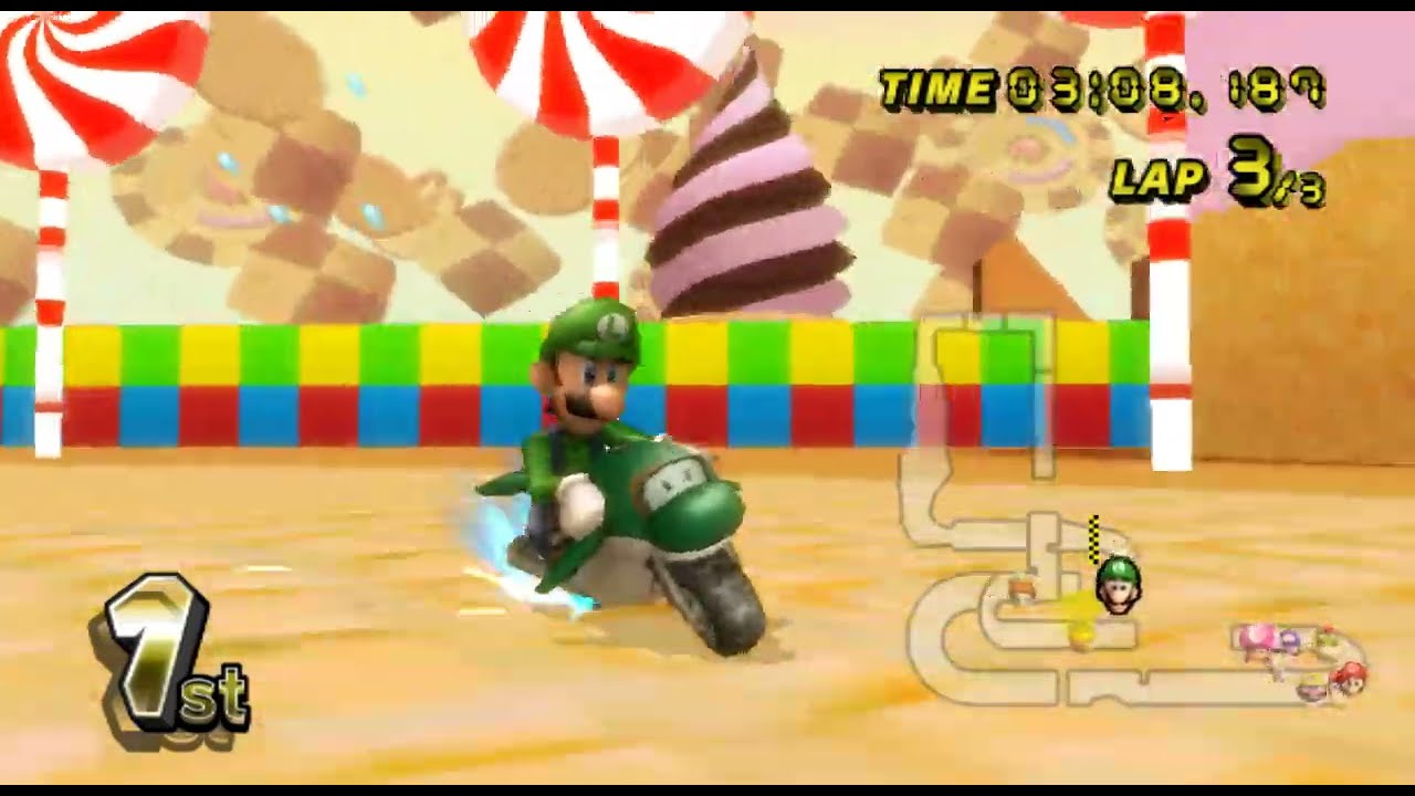 [MKWii Custom Track] Candy Coaster (v3.0 Update)