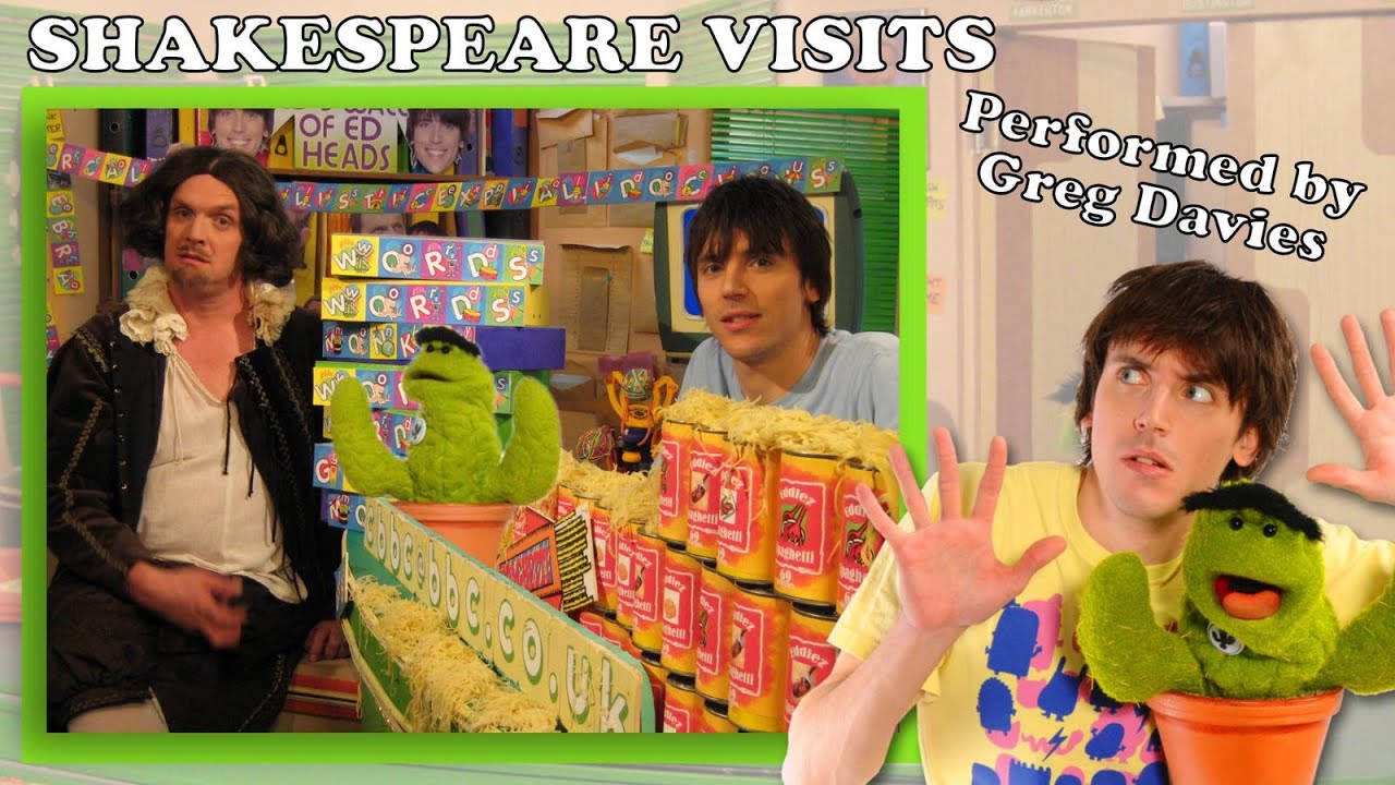 Ed and Oucho in the CBBC Office - William Shakespeare (Greg Davies)