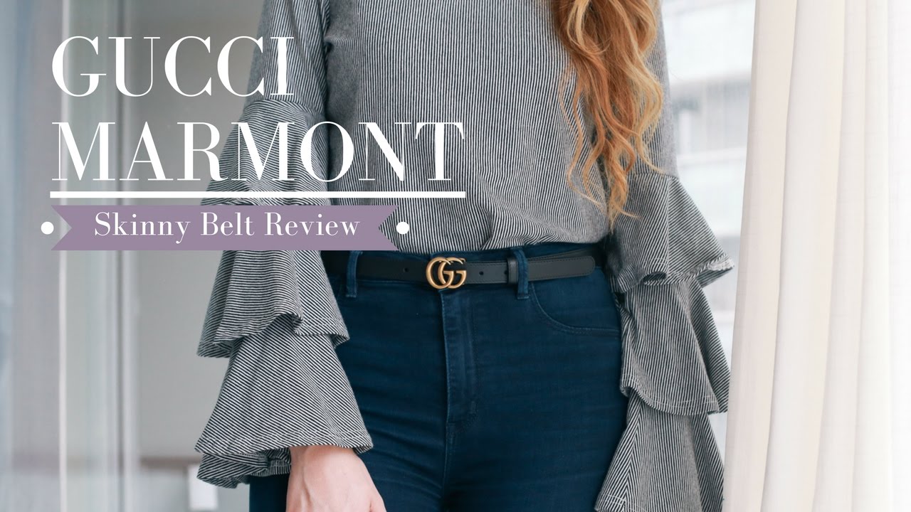 GUCCI Marmont Skinny Belt Sizing & Try-On || Nataliastyle