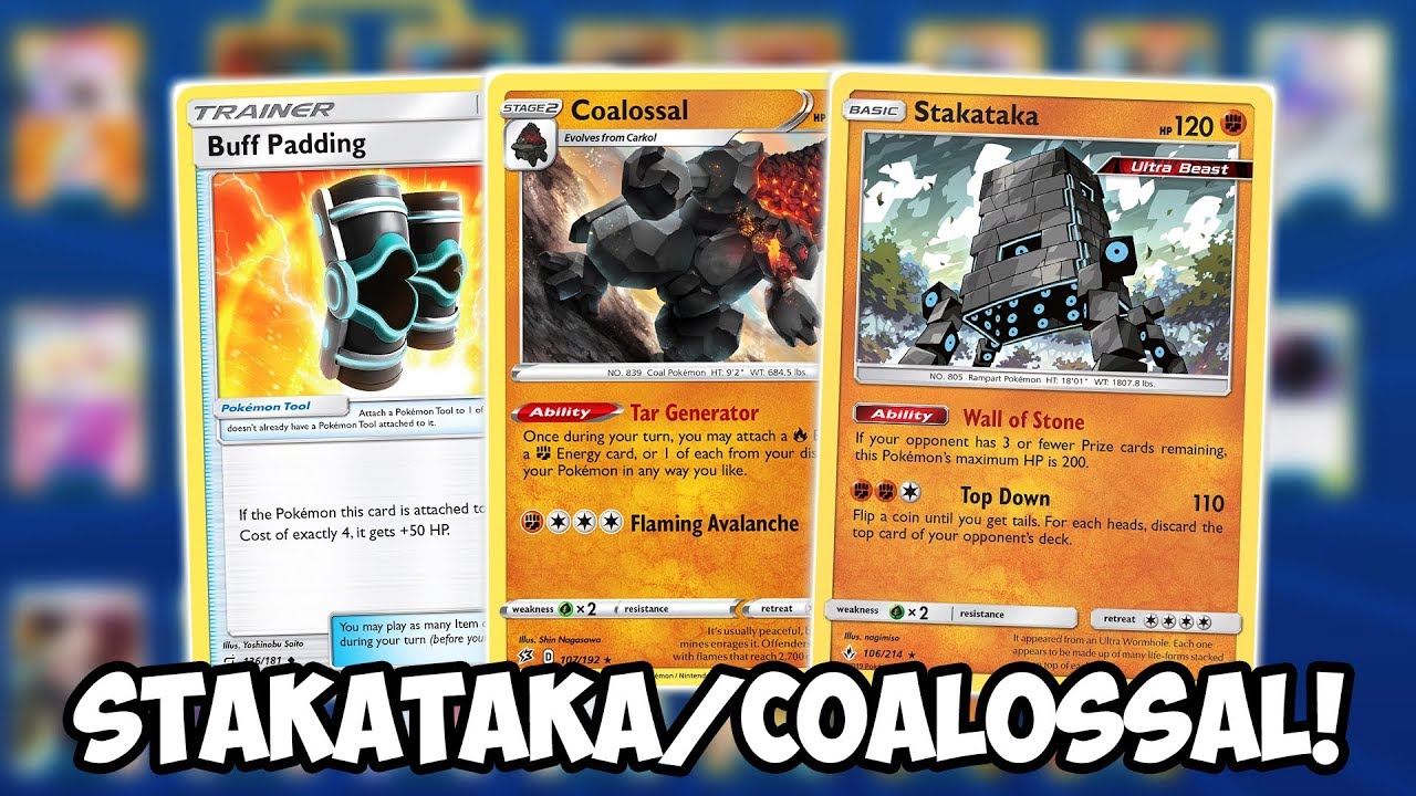 NEW Stakataka/Coalossal Deck! Tanking & Milling! Rebel Clash PTCGO