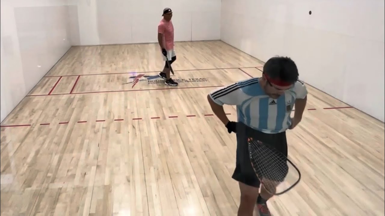 08.07.24 4/4 Amir vs. Alex W. Singles racquetball at Clay Madsen Round Rock TX.