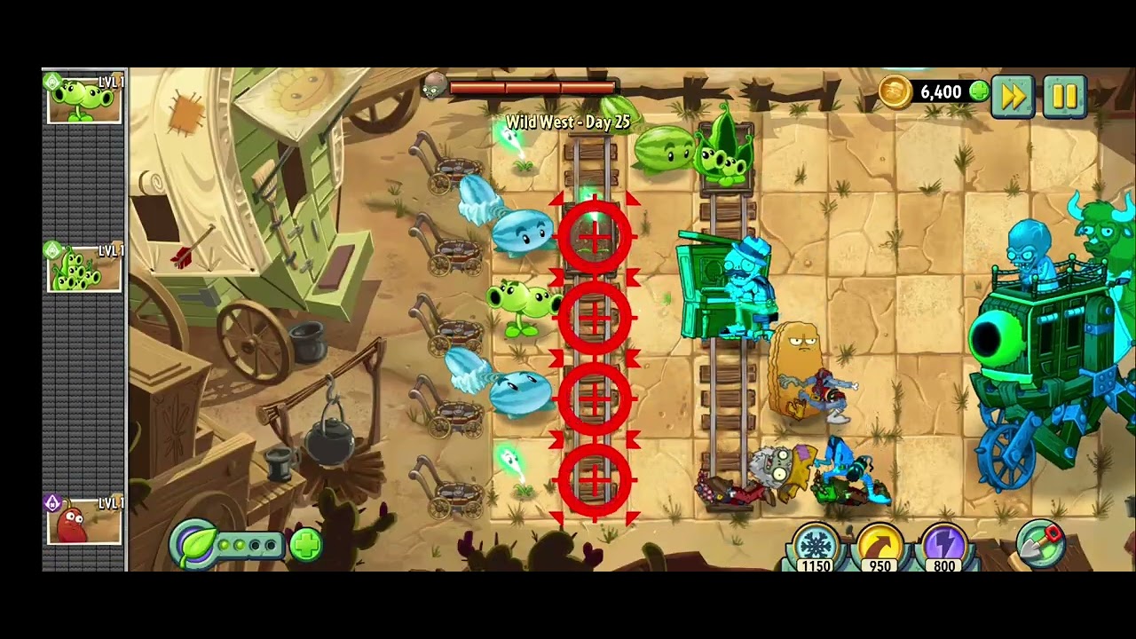 100 day  Plants vs. Zombies 2
