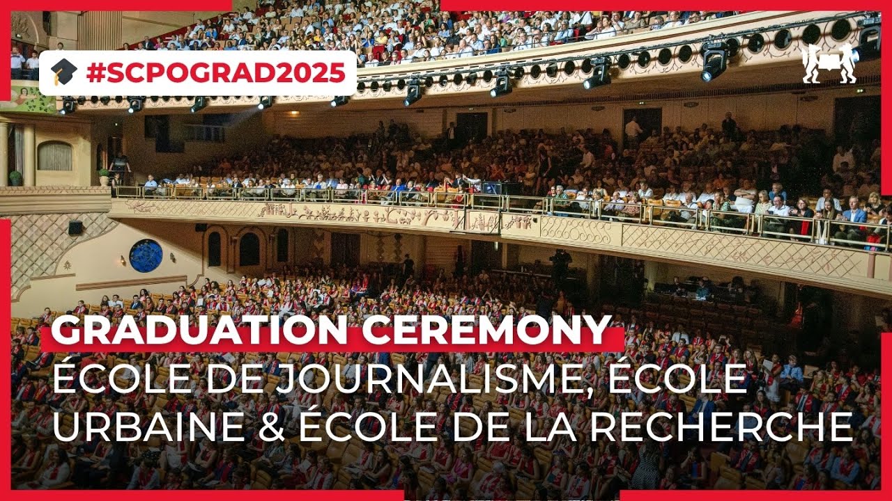Cérémonie de remise du diplôme 2025 - École de journalisme, École urbaine & École de la recherche