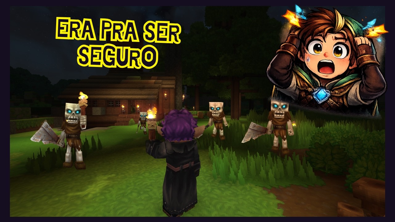 Construindo Minha Base + Explorando a Mina e Errando Muito com o Arco   Hytale Série Hytale #2