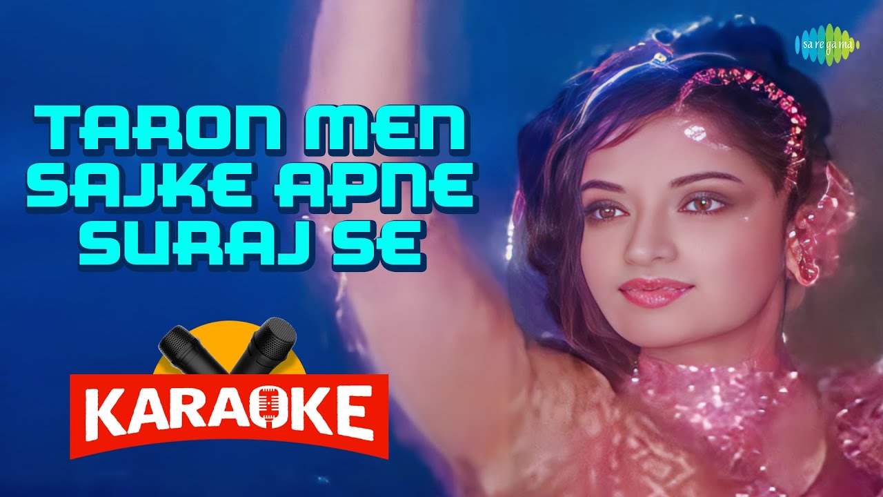 Taron Men Sajke Apne Suraj Se - Karaoke With Lyrics | Mukesh | Hindi Karaoke Song