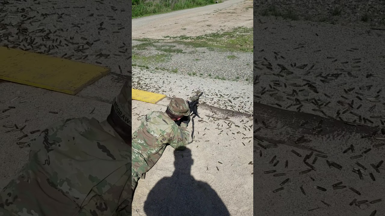 Live fire M4 carbine burst fire