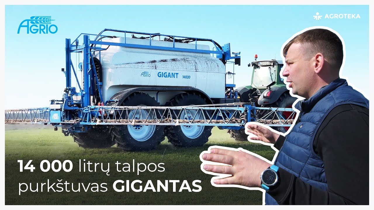 Didžiausios talpos purkštuvas Lietuvoje? 🇱🇹 14 000 litrų GIGANTAS Kelmės rajone | Agroteka