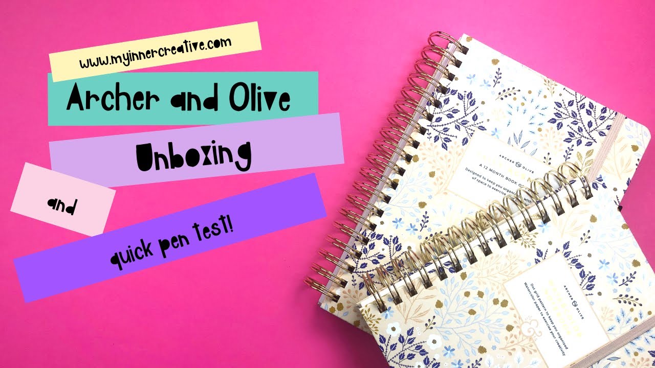 Archer and Olive Unboxing - B5 Planner and A5 Watercolor Notebook