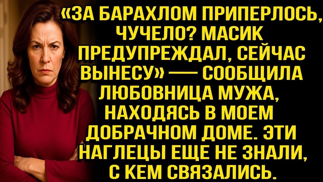 «За барахлом приперлось, чучело? Масик предупреждал, сейчас вынесу» — сообщила любовница мужа...