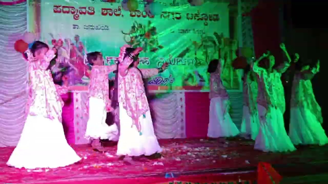 My Daughters🥰 dancing at Padmavati School gathering