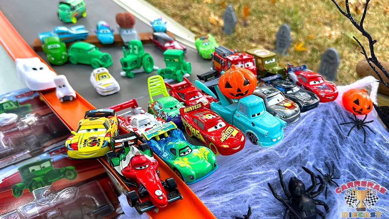 DISNEY CARS HALLOWEEN 2025 CARRERAS DIECAST REVISION Logan Gearsall Tractor Fantasma