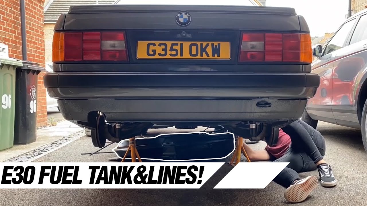 BMW E30 FUEL TANK & LINES INSTALL PART 1