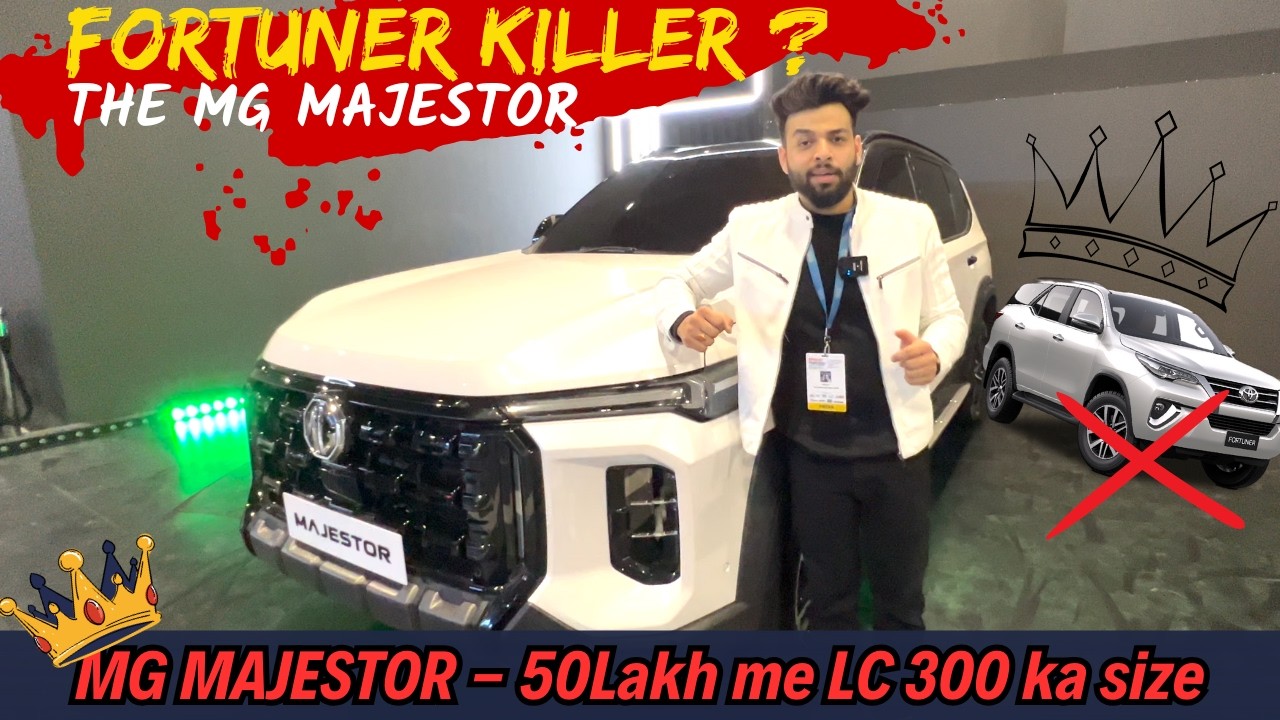 MG MAJESTOR - Fortuner ka THE END? ☠️ 50 Lakh me LC 300 ka size🔥 Auto Journal India | Coming soon