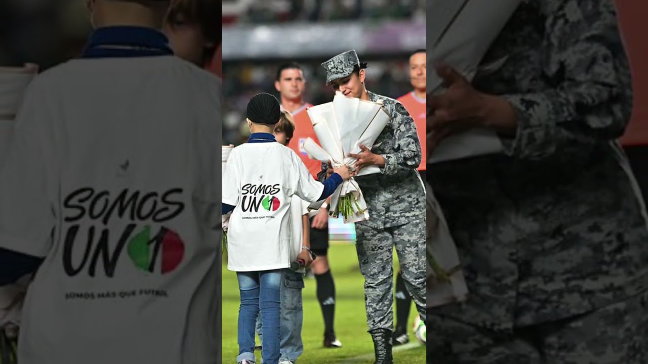 Homenaje a los elementos ca&iacute;dos del Ej&eacute;rcito y Guardia Nacional #futbol #seleccionmexicana #mexico