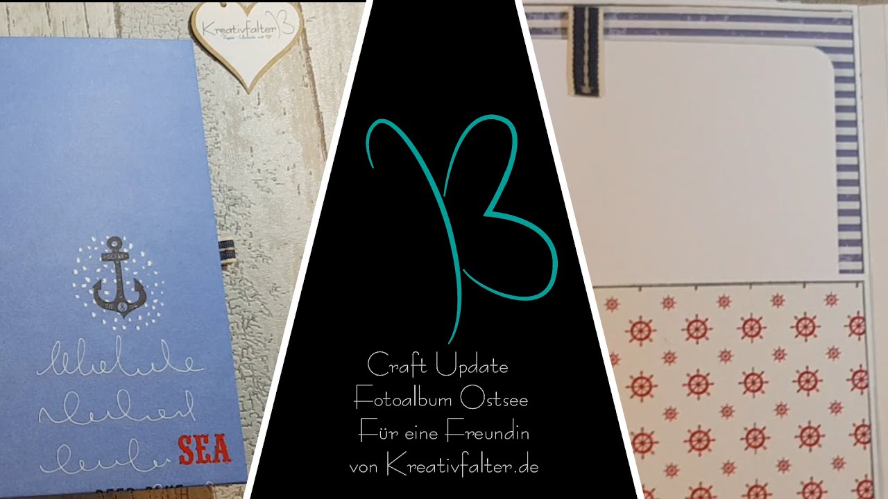 Craft Update - Fotoalbum Ostsee für eine Freundin - deutsch