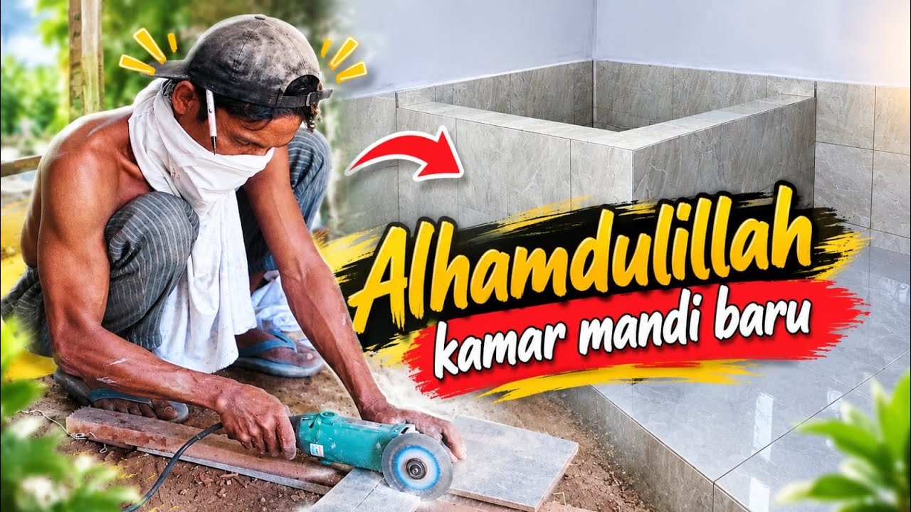 ALHAMDULILLAH KAMAR MANDI MINIMALIS SUDAH HAMPIR SIAP