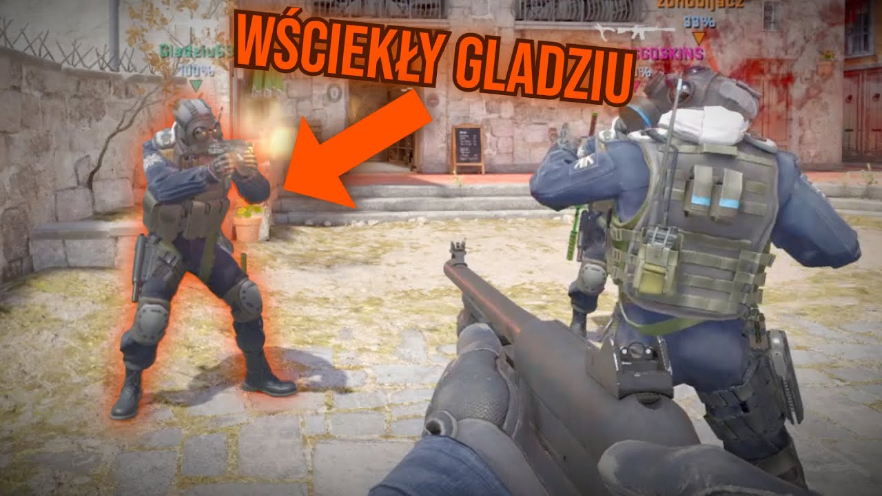 WŚCIEKŁY GLADZIU | CS TROLLING