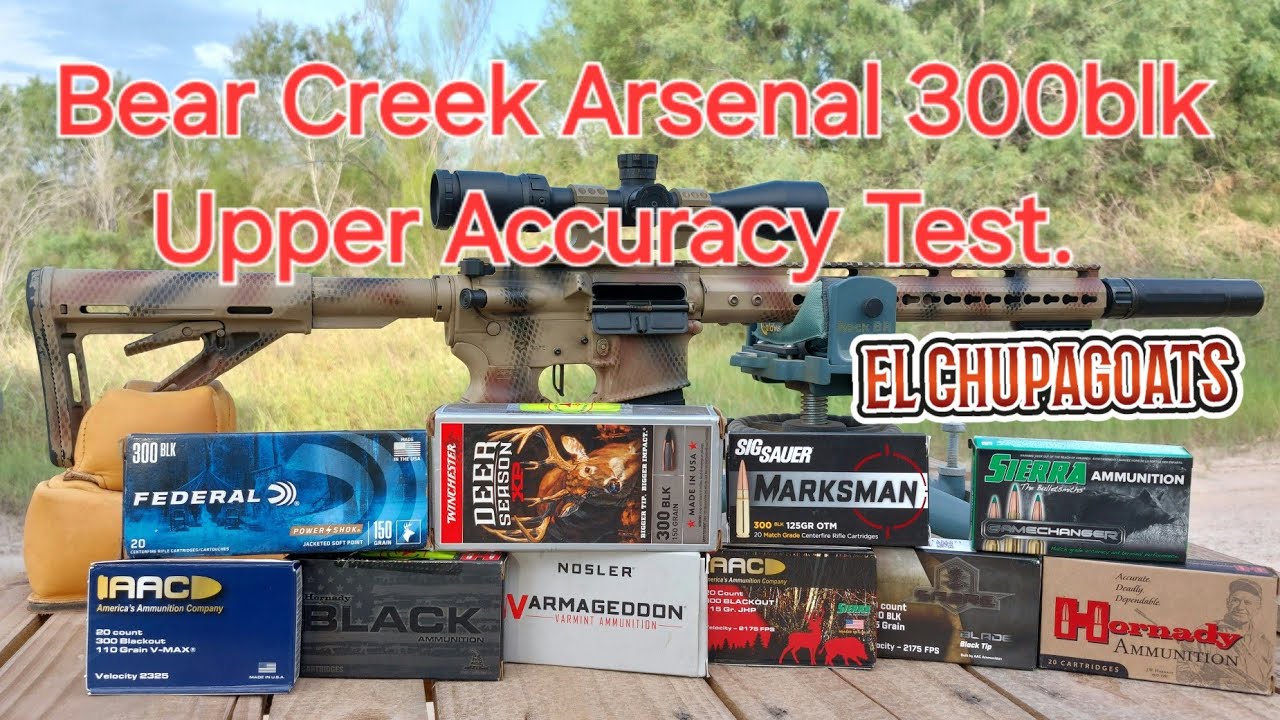 Bear Creek Arsenal 300 Blackout Upper Accuracy Test.