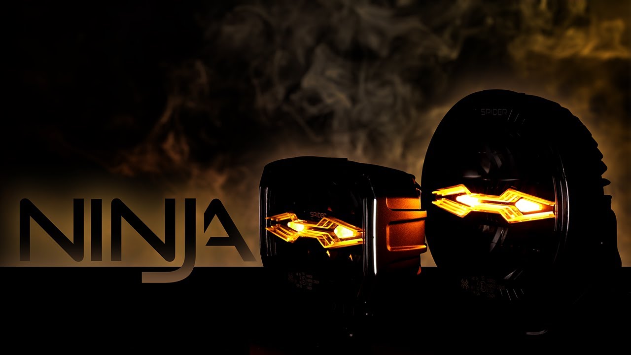 Driving light LED X-SPIDER NINJA L3442 (round) & L3443 (oval) | 3D depth and HELLO effect | myKamar
