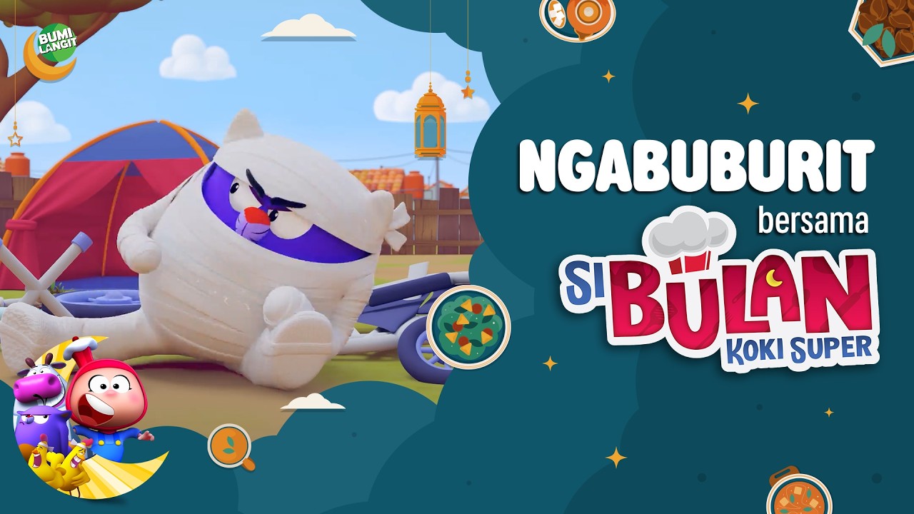 NGABUBURIT BERSAMA SI BULAN KOKI SUPER! - DAY 4 ANIMASI ANAK | KARTUN LUCU | DOA ANAK
