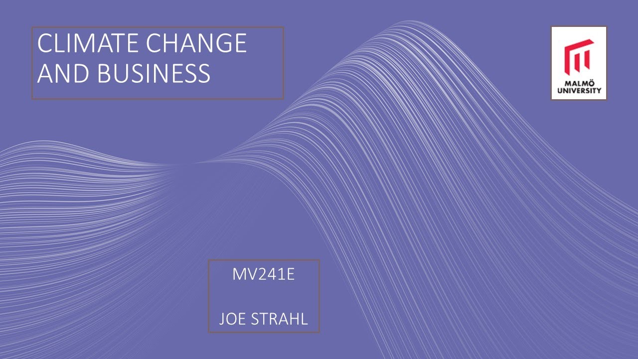 Climate and Business Chapter 7 in the literature #environmentalstudies #mau #milj&ouml;vetenskap