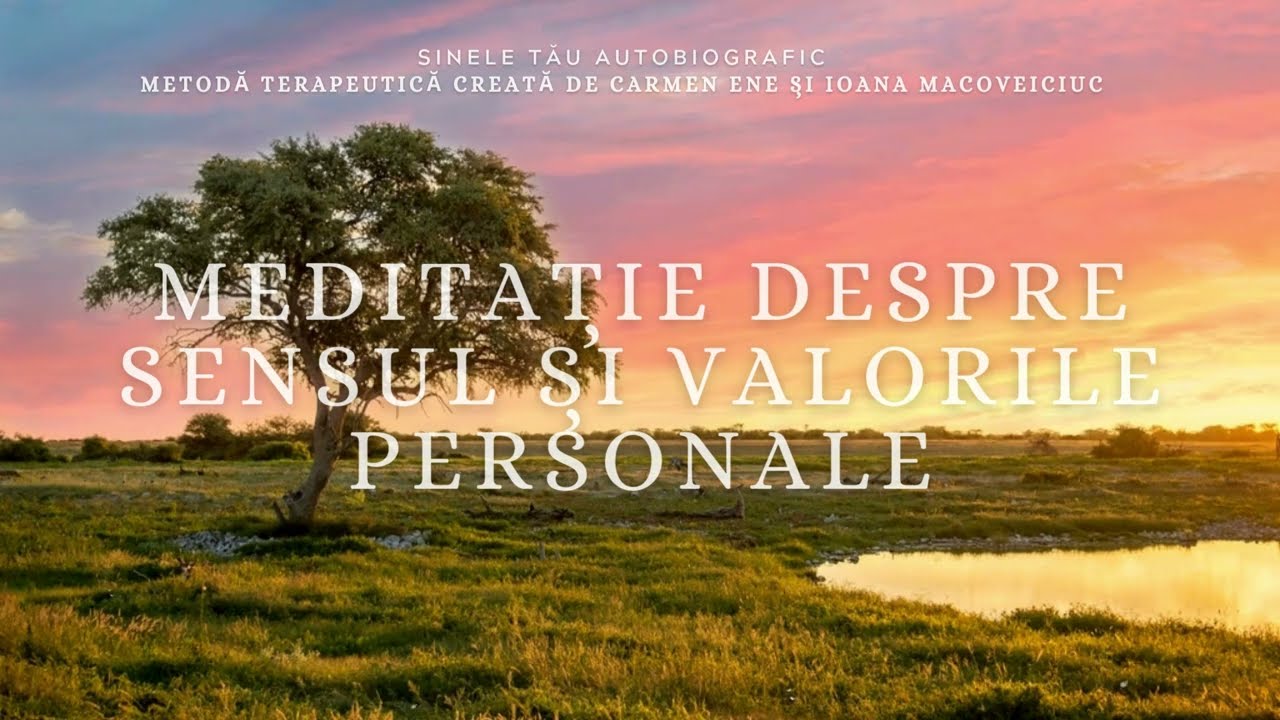 Meditație despre sensul și valorile personale, parte din metoda Sinele autobiografic