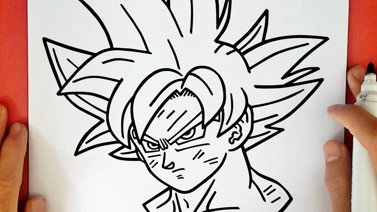 COMMENT DESSINER GOKU ULTRA INSTINCT MAÎTRISÉ