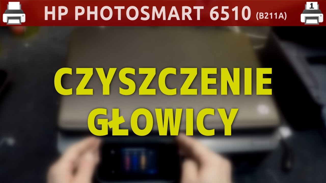 HP PHOTOSMART 6510 (B211A) 🖨️ Czyszczenie głowicy