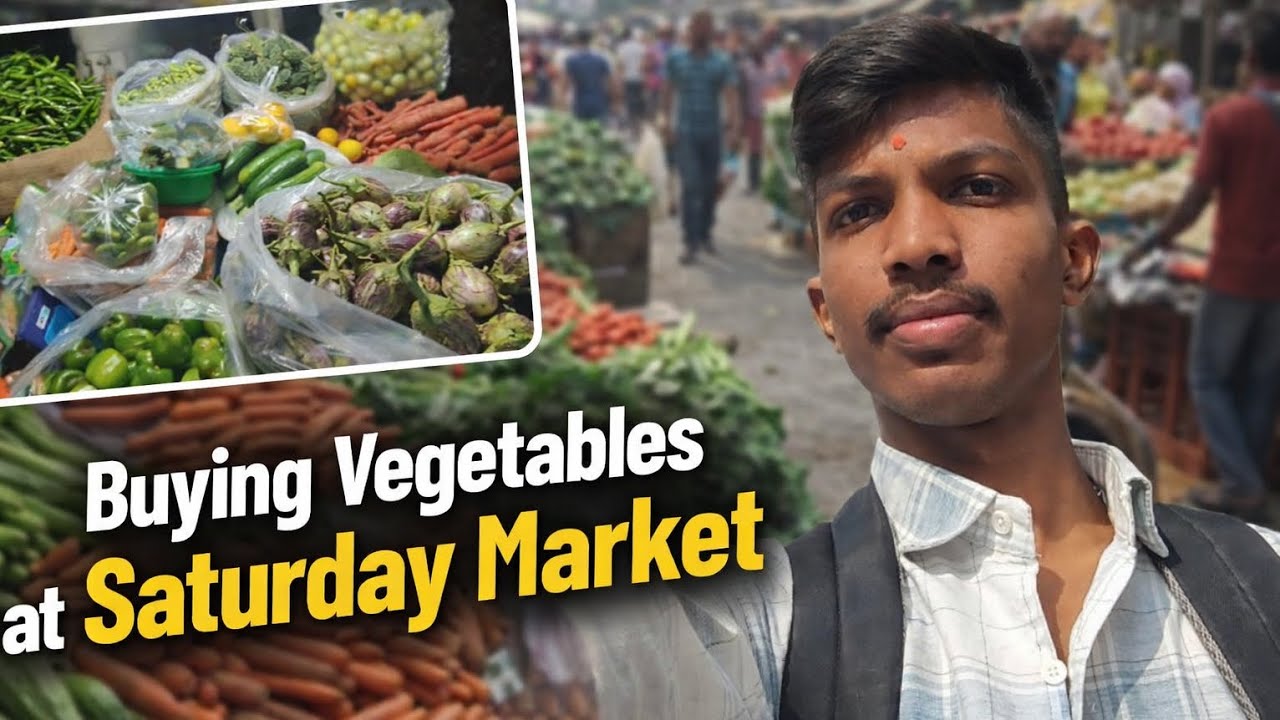 Buying vegetables at Saturday market 🥔🥕🍅🥦🫑#dailyvlog #minivlog #indianvlogger #viral #like #suscribe