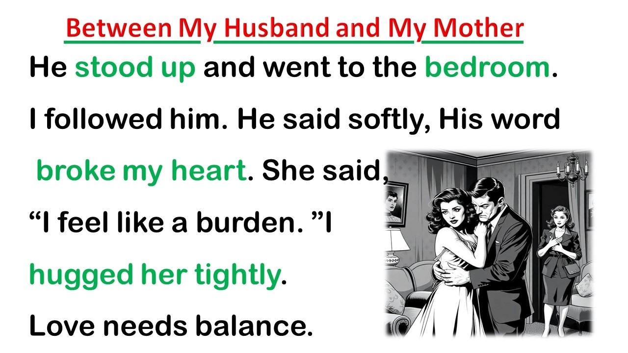My Husband Loved My Mother ⭐ Learn English through Stories✅ Emotional English Story (A1-A2 Level)