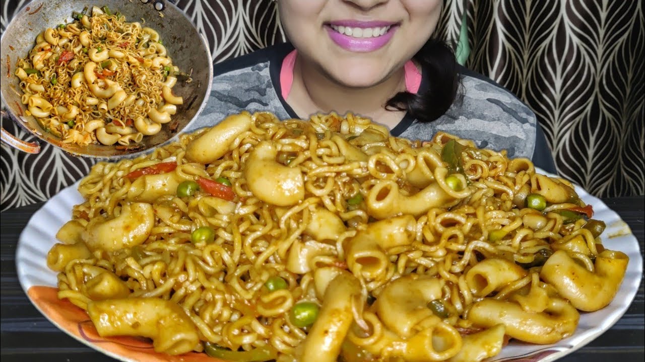 Острый и острый Maggi || Макароны Maggi Fusion || Рецепт || Домашний острый и острый Maggi / Mukbang