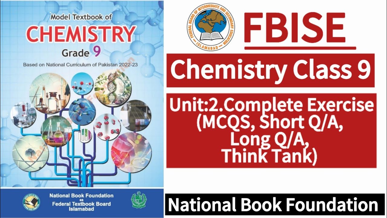 Class 9 Chemistry Unit 2 Complete Exercise | New Syllabus 2024|LearnOnlineWithAnum