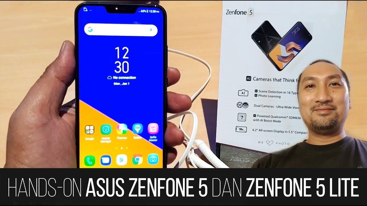 Hands-on Preview Asus Zenfone 5 dan Zenfone 5 Lite (2018) MWC 2018 - Bahasa Indonesia