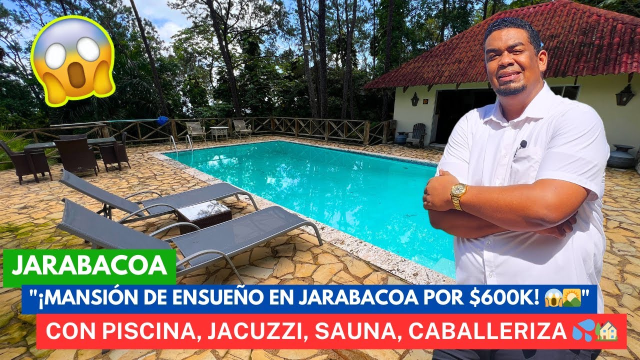 LUJO TOTAL 🌅 en Jarabacoa! 🏞 Villa con Piscina 🏊🏼, Jacuzzi y MÁS por \$600K 😱🔥❄