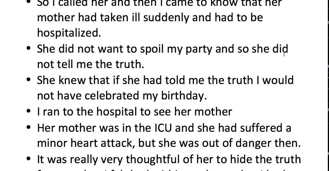 A situation when others didn't tell you the whole truth