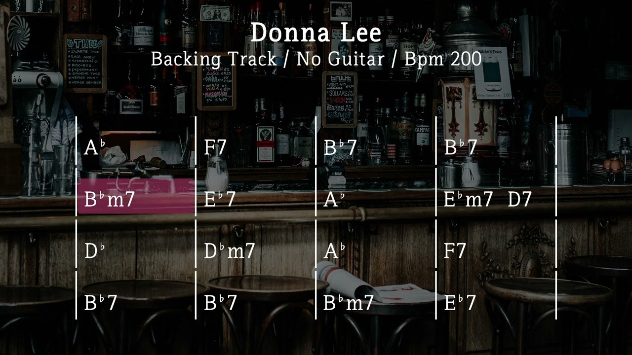 Donna Lee / Backing Track / Bpm 200