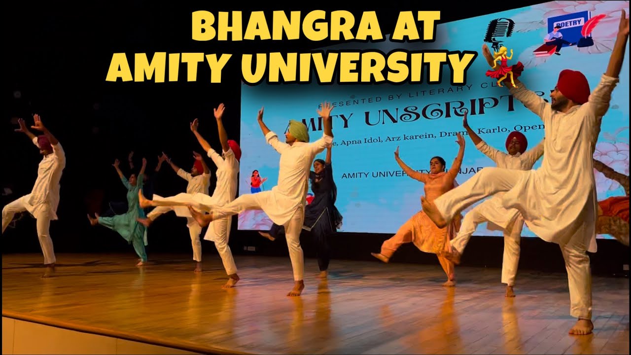 Bhangra Dance Performance at Amity University Punjab - Full Video 💃❤️ #dance #bhangra #punjabisong