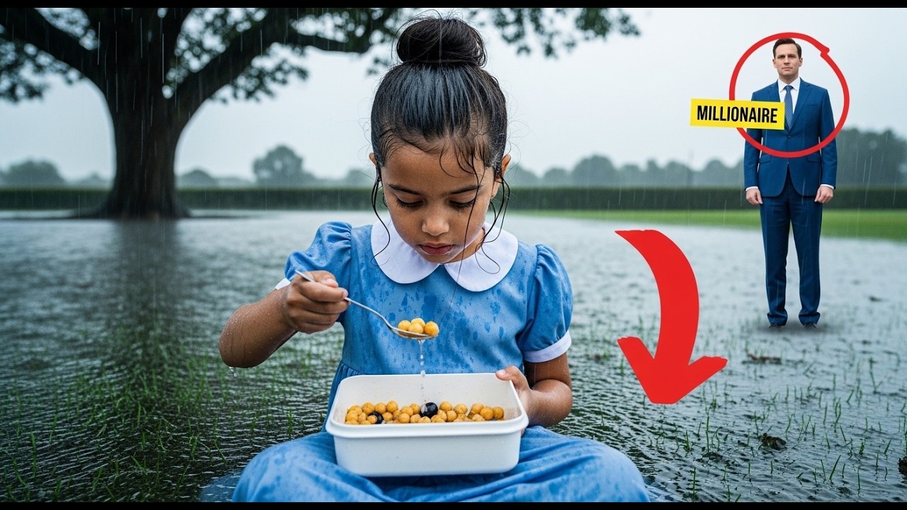 Millionaire Finds His Black Adopted Daughter Eating in the Rain… The Truth Left Him in Tears